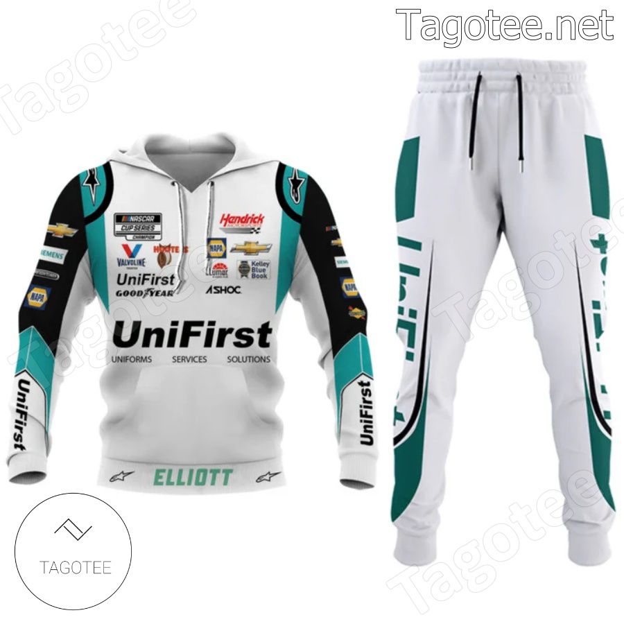 Car Racing Unifirst Turquoise Hoodie And Pants a