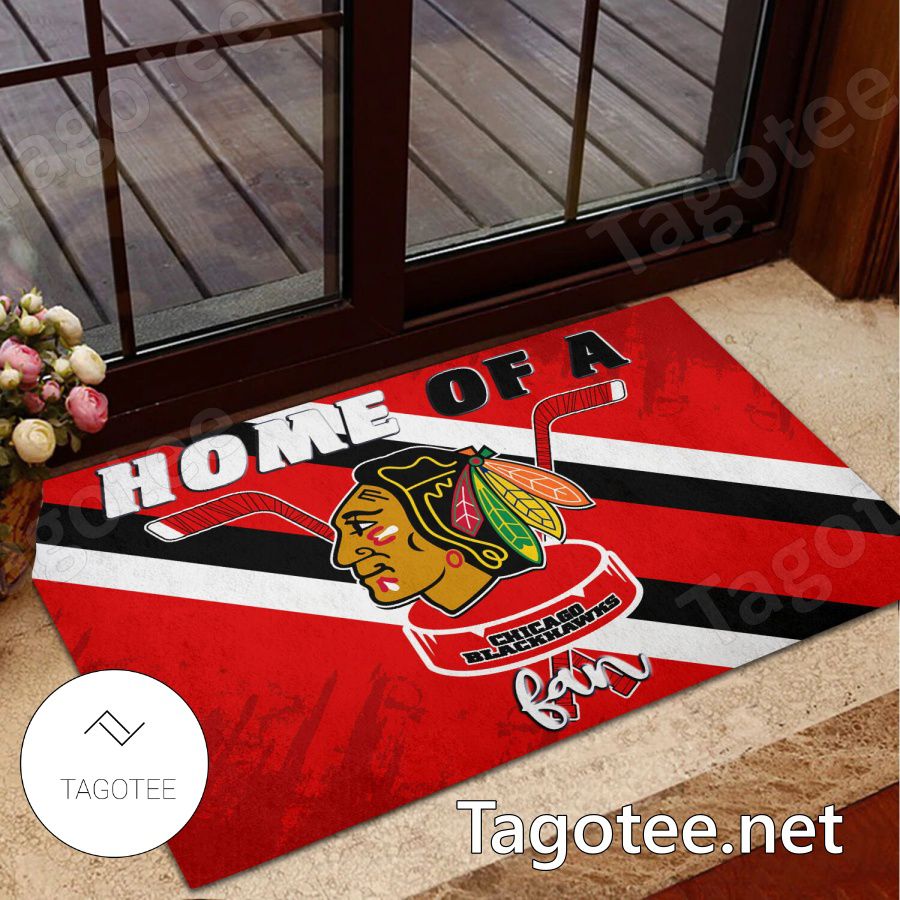 Chicago Blackhawks Home Of A Fan Doormat