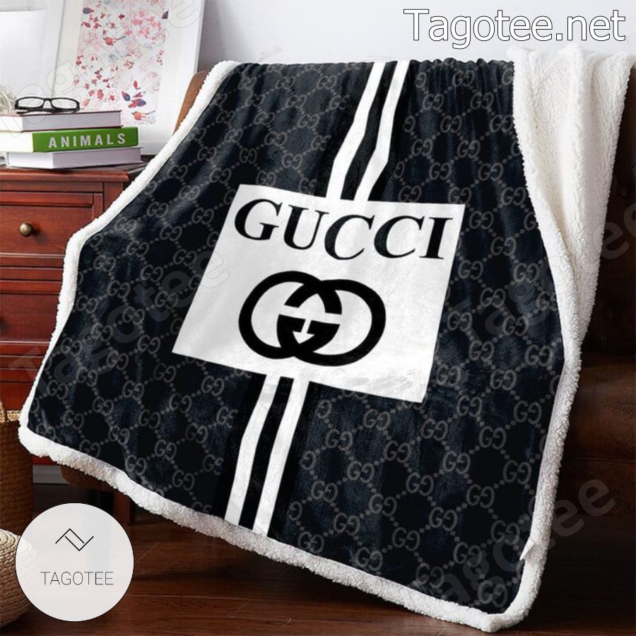 Gucci Square Logo In Center Blanket