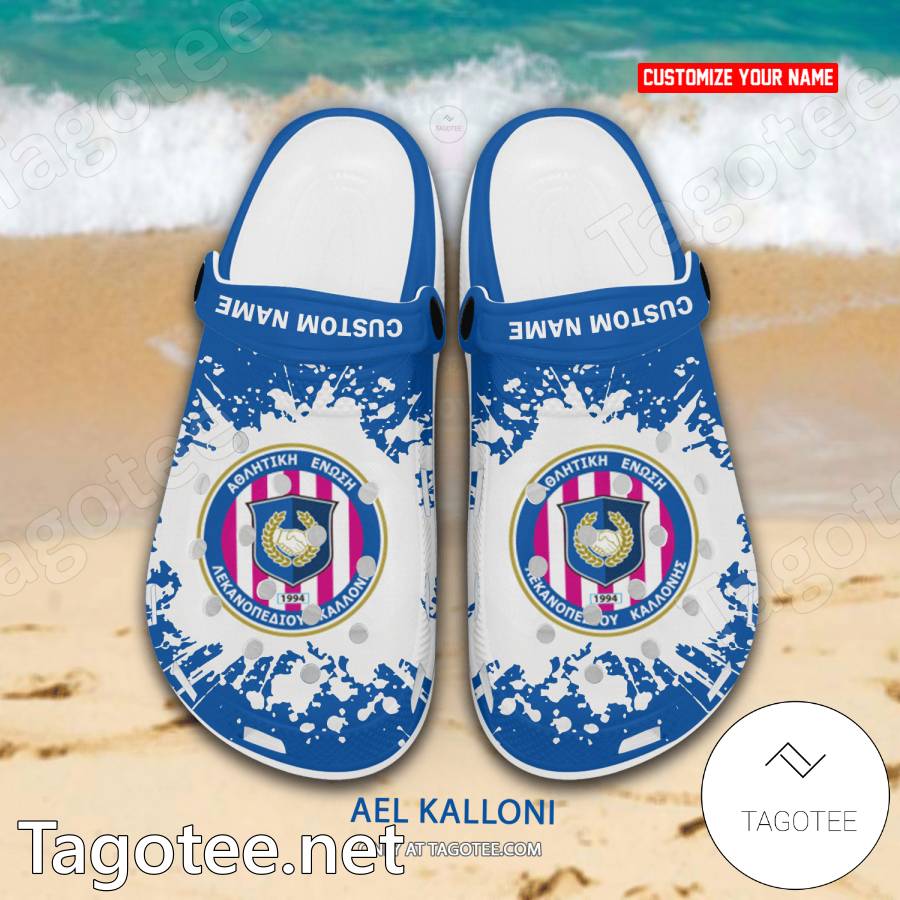 AEL Kalloni Custom Name Crocs Clogs - EmonShop a