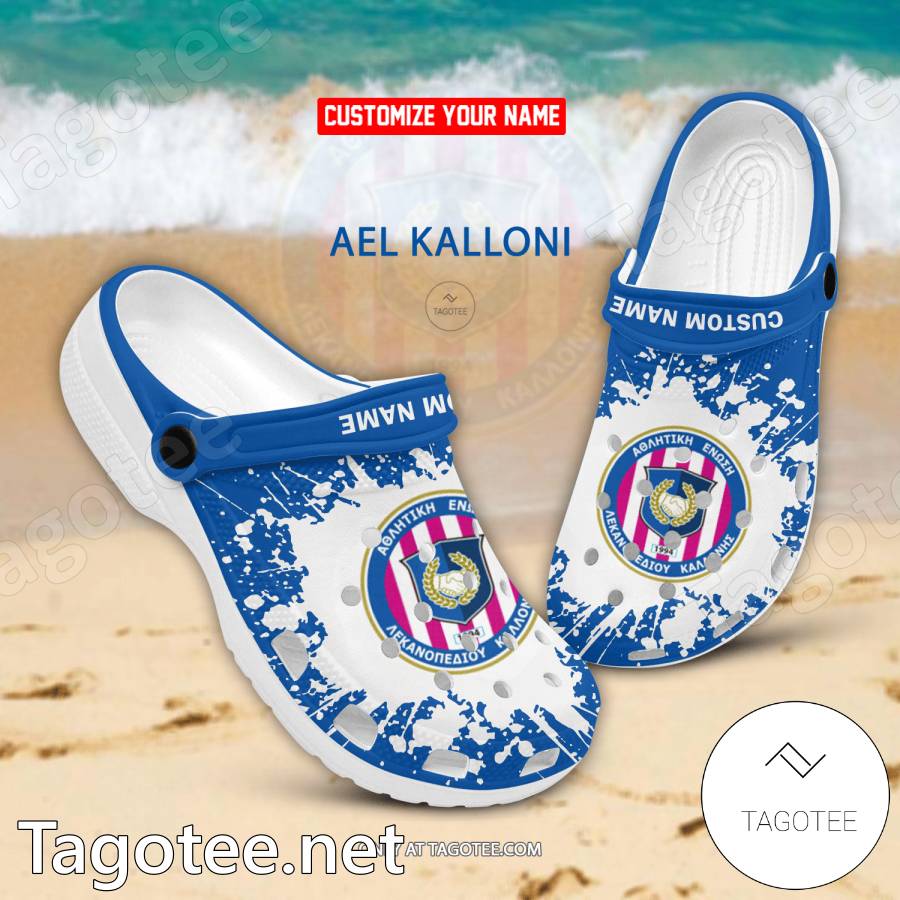 AEL Kalloni Custom Name Crocs Clogs - EmonShop