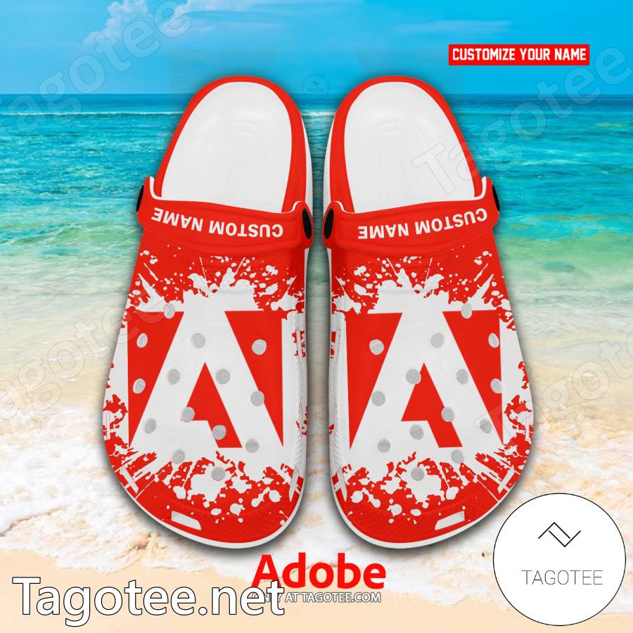 Adobe Logo Crocs Clogs - EmonShop a