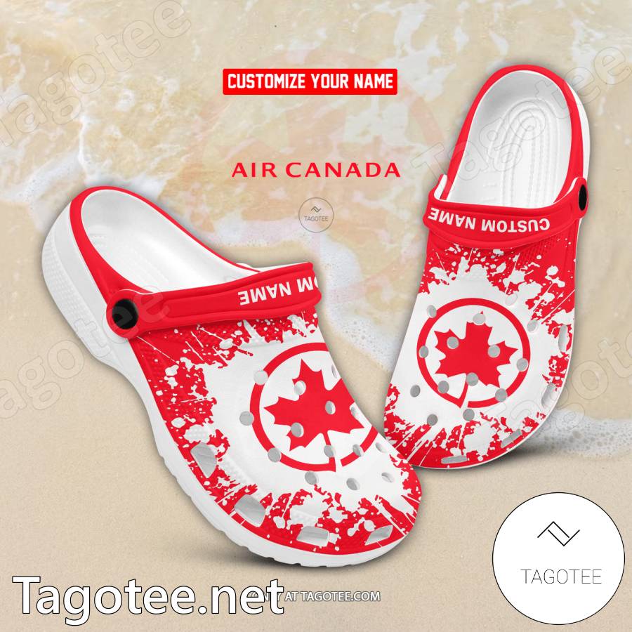 Air Canada Logo Crocs Clogs - EmonShop