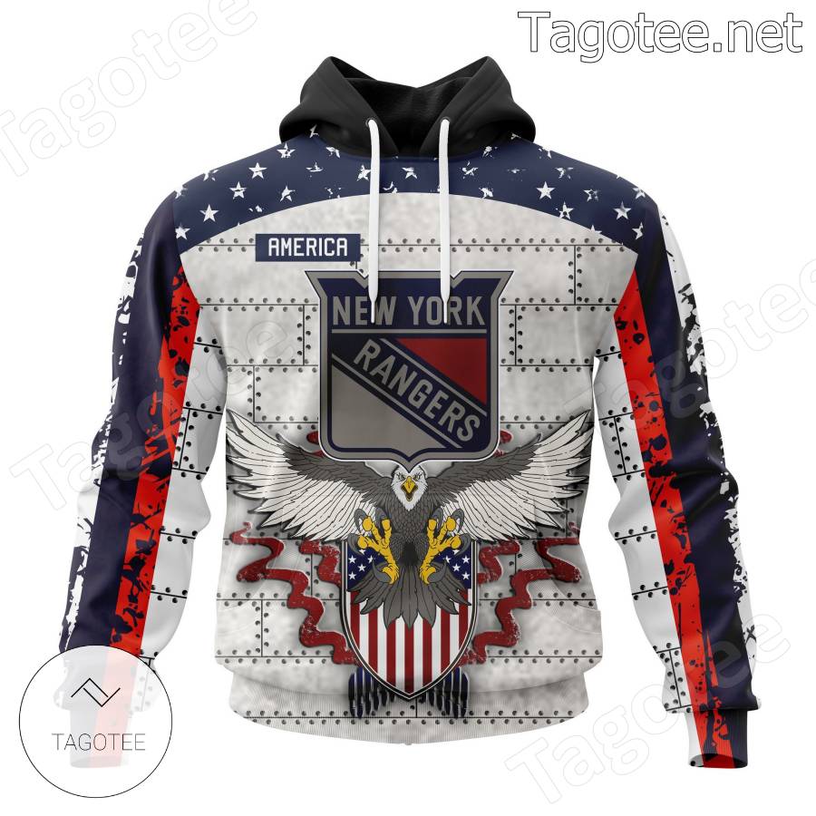 All-star New York Rangers America Eagle Personalized NHL Hoodie