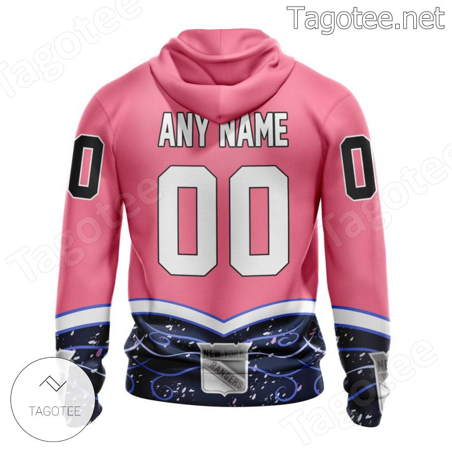 All-star New York Rangers Fights Cancer Pink Personalized NHL Hoodie a