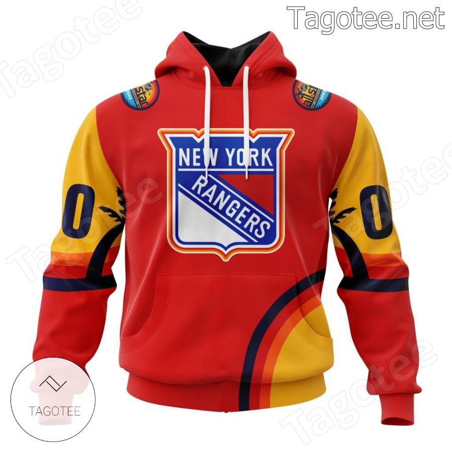 All-star New York Rangers Red Personalized NHL Hoodie
