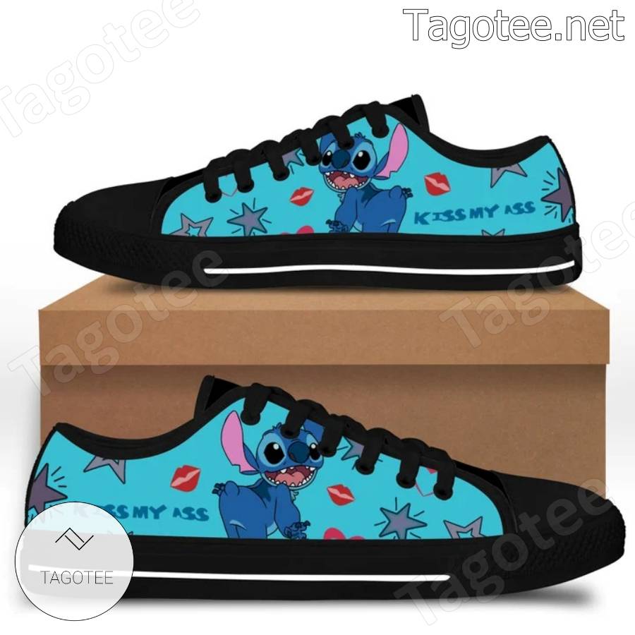 Stitch Kiss My Ass Low Top Shoes a