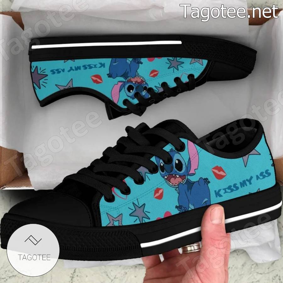 Stitch Kiss My Ass Low Top Shoes