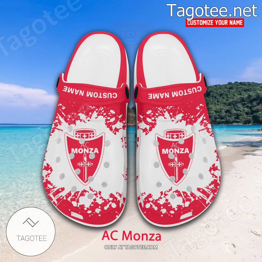 AC Monza Logo Custom Crocs Clogs - BiShop a