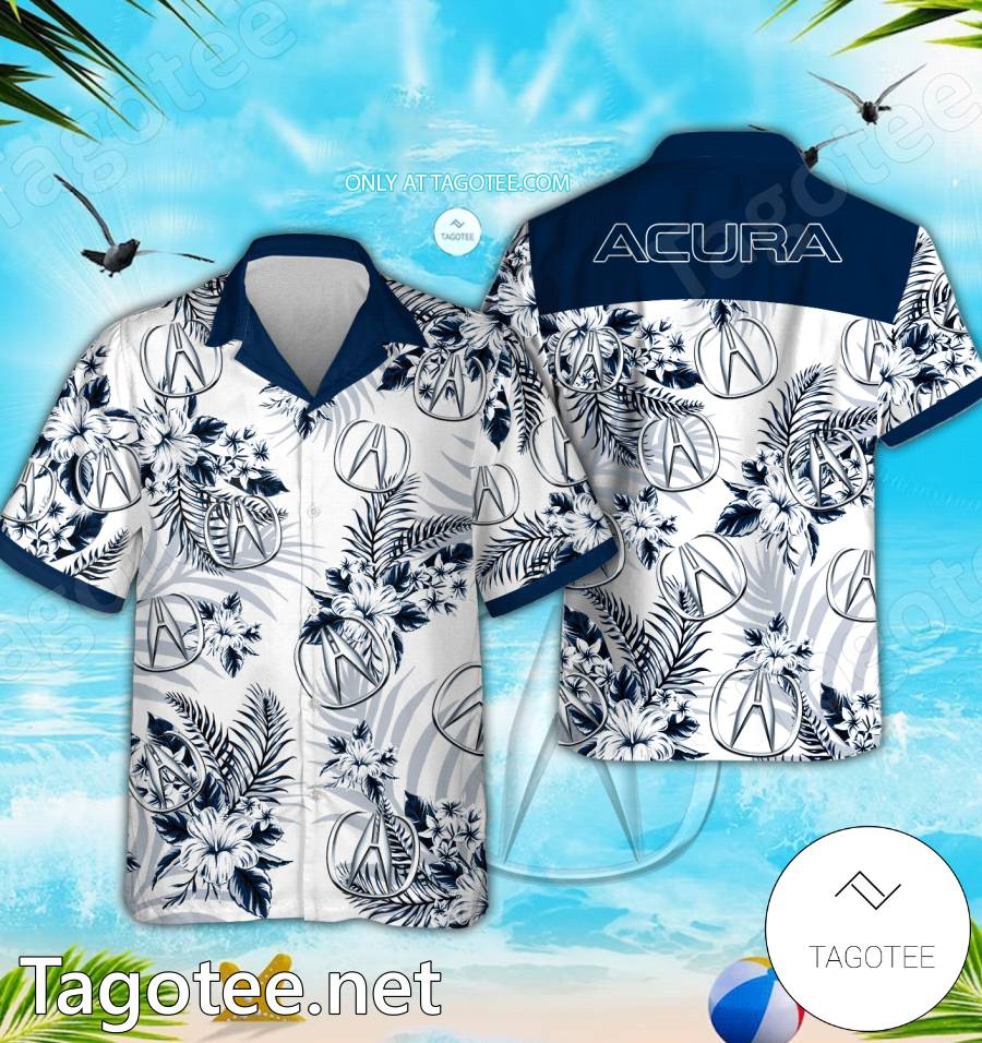 Acura Logo Hawaiian Shirt And Shorts - EmonShop