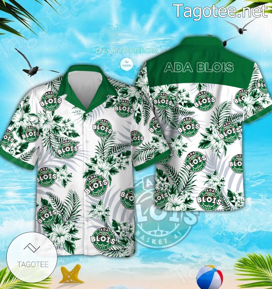Ada Blois Logo Hawaiian Shirt And Shorts - EmonShop