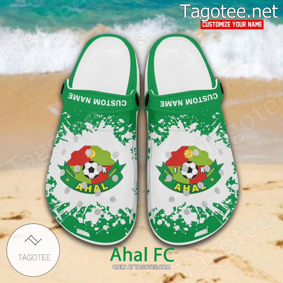 Ahal FC Logo Custom Crocs Clogs - BiShop a