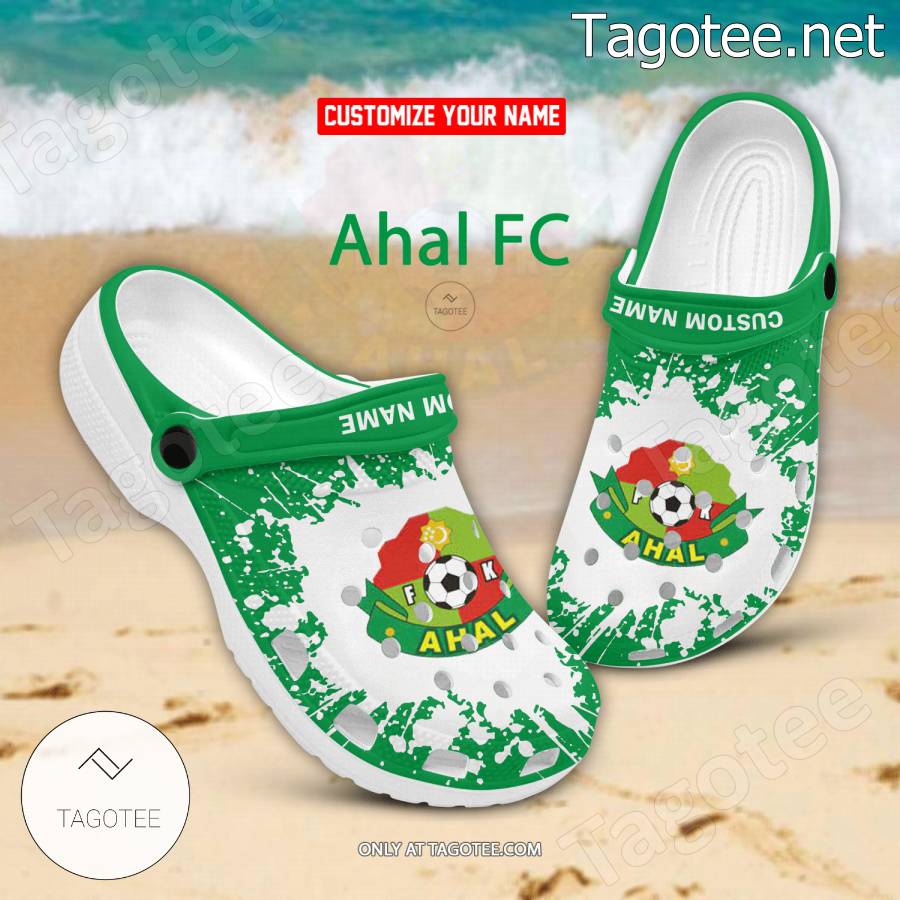 Ahal FC Logo Custom Crocs Clogs - BiShop