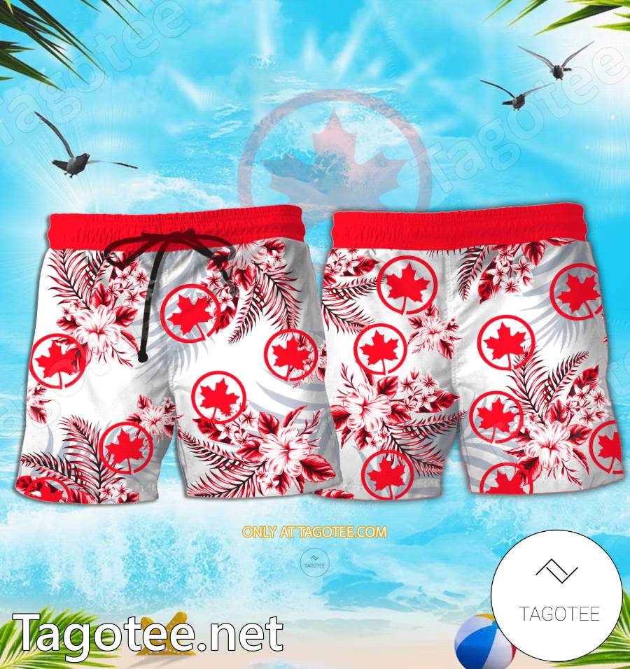 Air Canada Logo Hawaiian Shirt And Shorts - EmonShop a