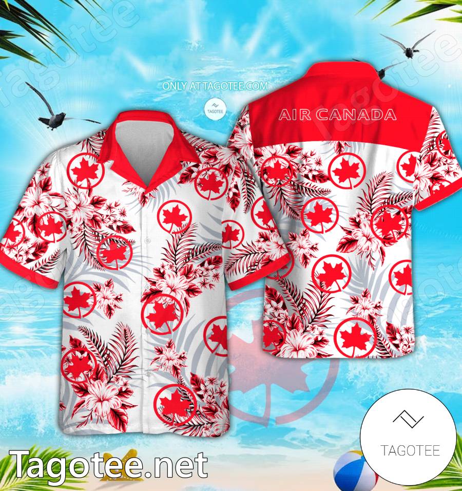 Air Canada Logo Hawaiian Shirt And Shorts - EmonShop