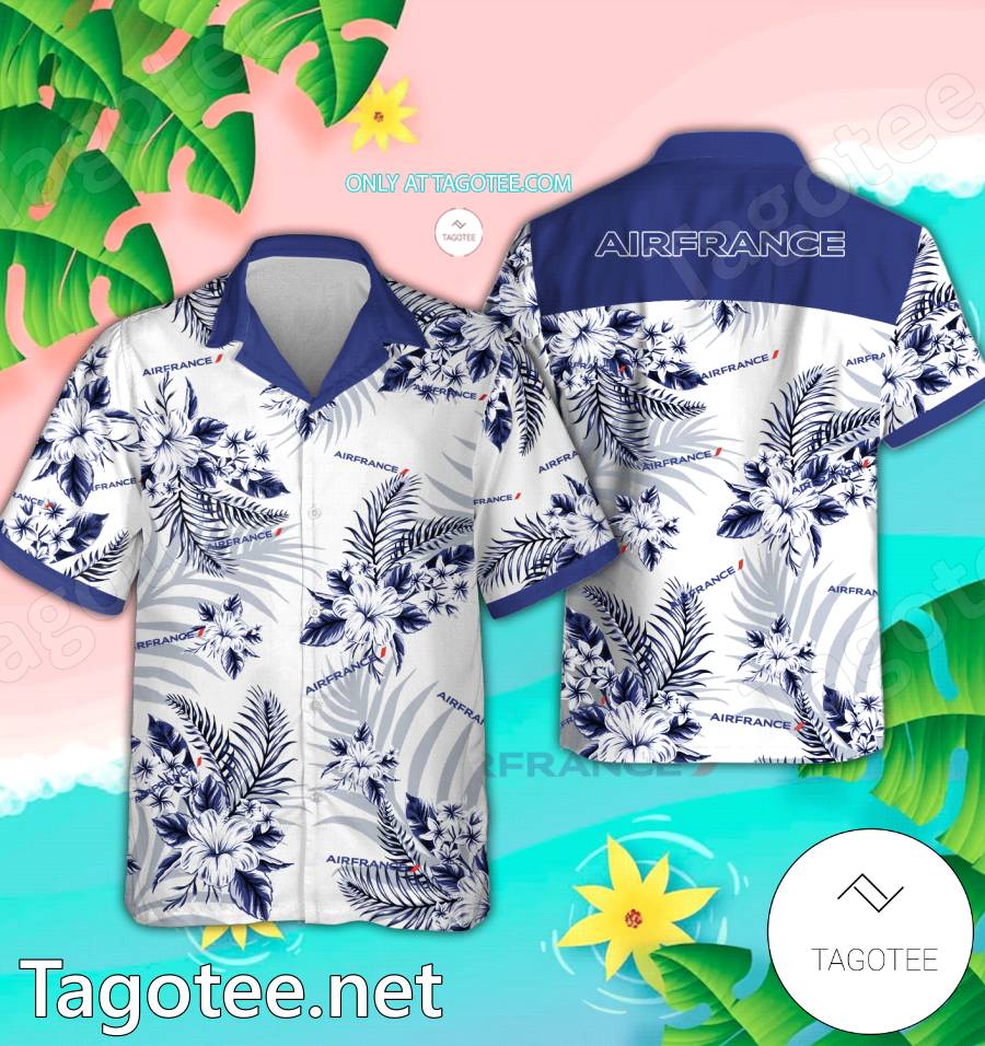 Air France Logo Hawaiian Shirt And Shorts - EmonShop