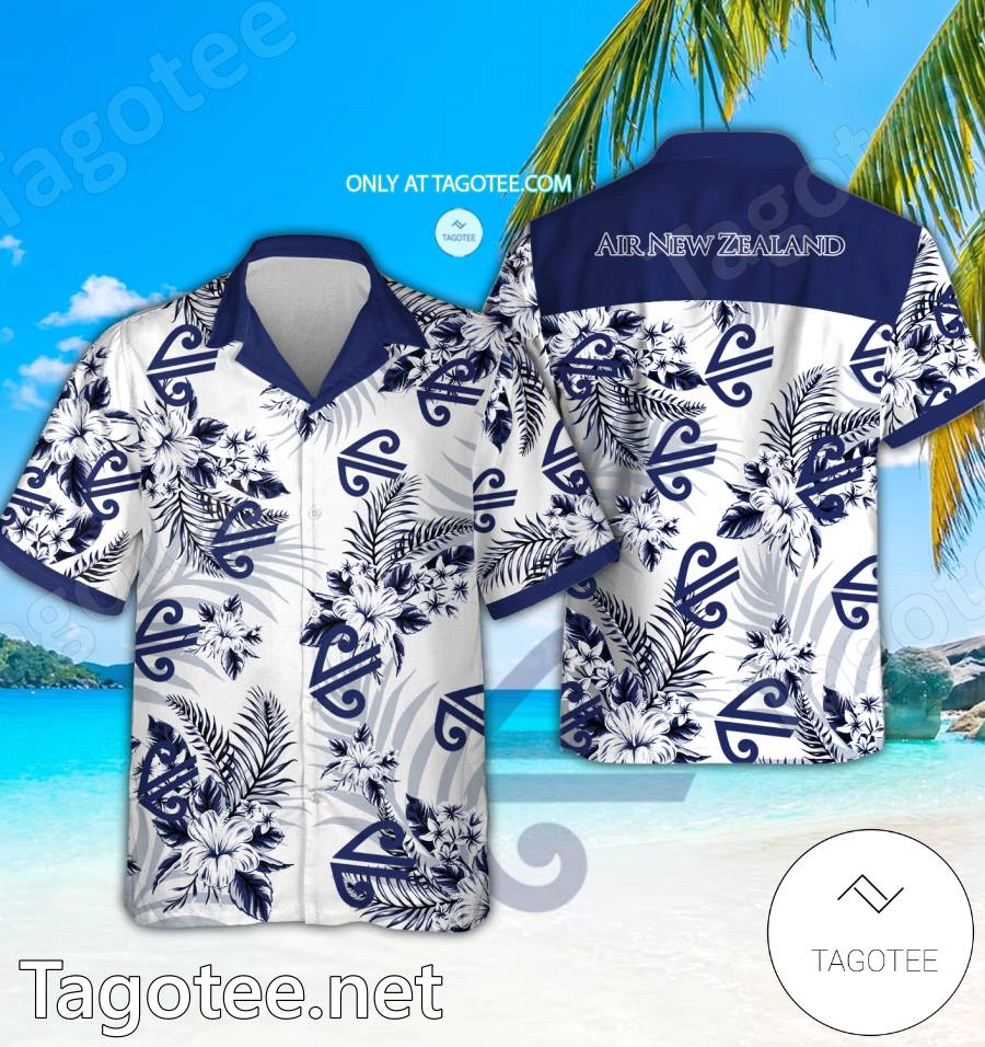 Air New Zealand Logo Hawaiian Shirt And Shorts - EmonShop