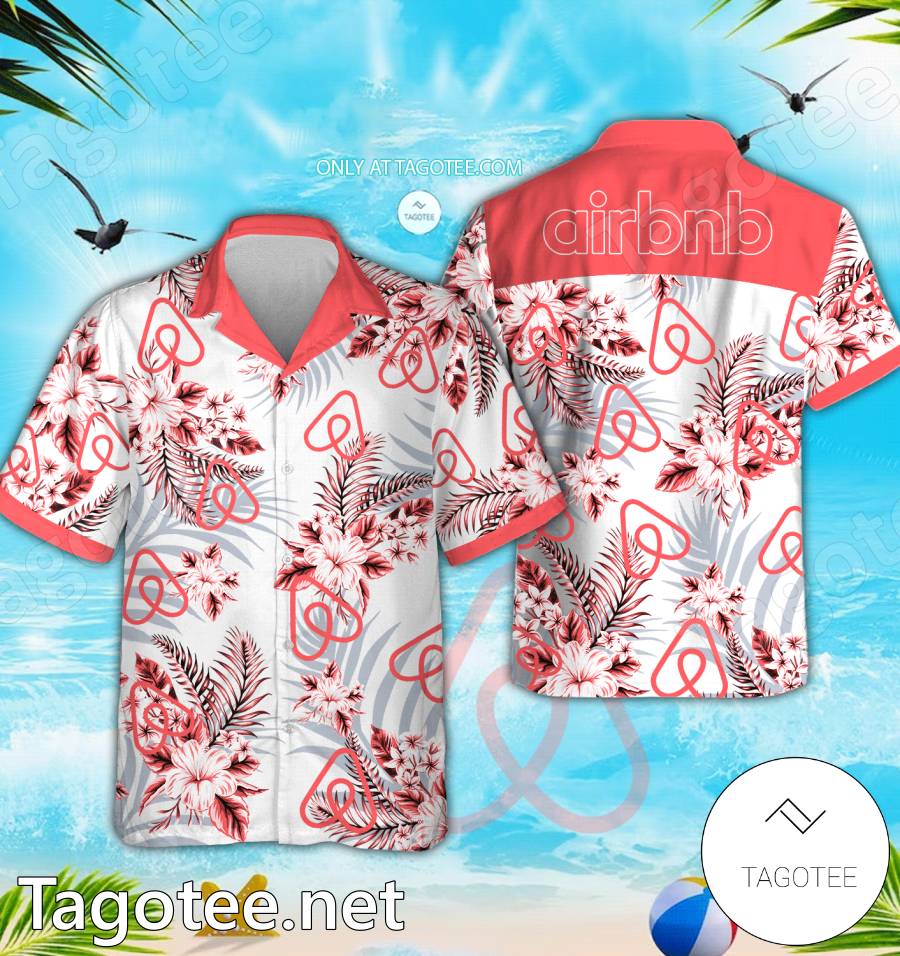 Airbnb Logo Hawaiian Shirt And Shorts - EmonShop