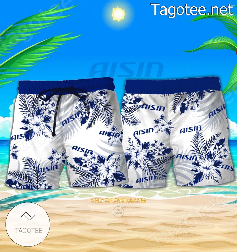 Aisin Seiki Logo Hawaiian Shirt And Shorts - BiShop a