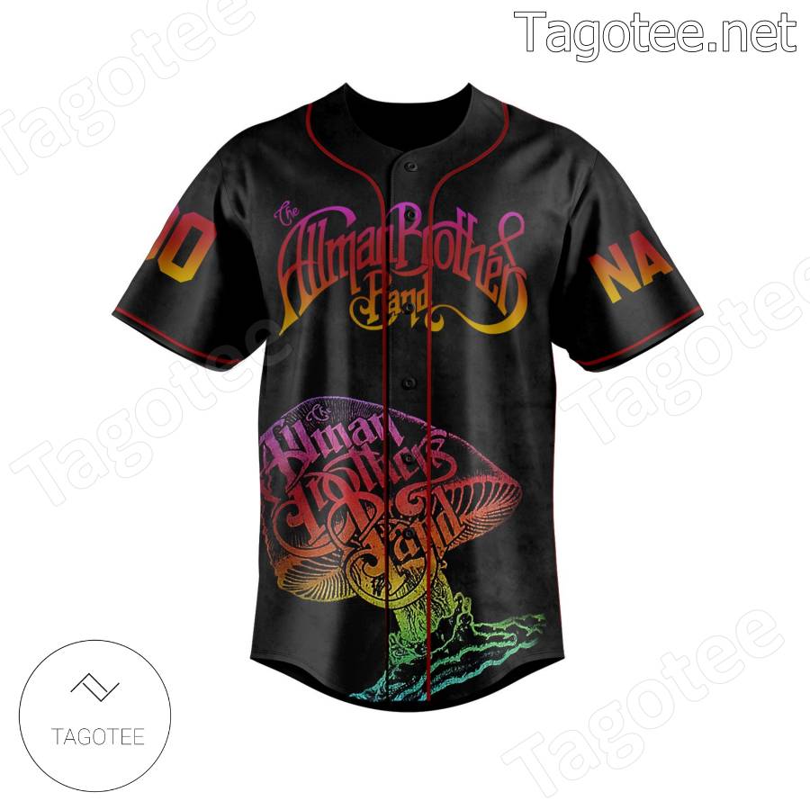 Allman Brothers Band Celebrate Guitar Signatures Personalized Baseball Jersey a