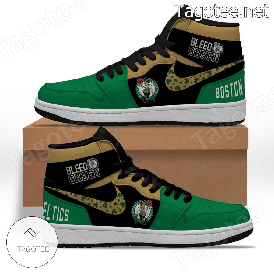 Boston Celtics Bleed Green Air Jordan High Top Shoes