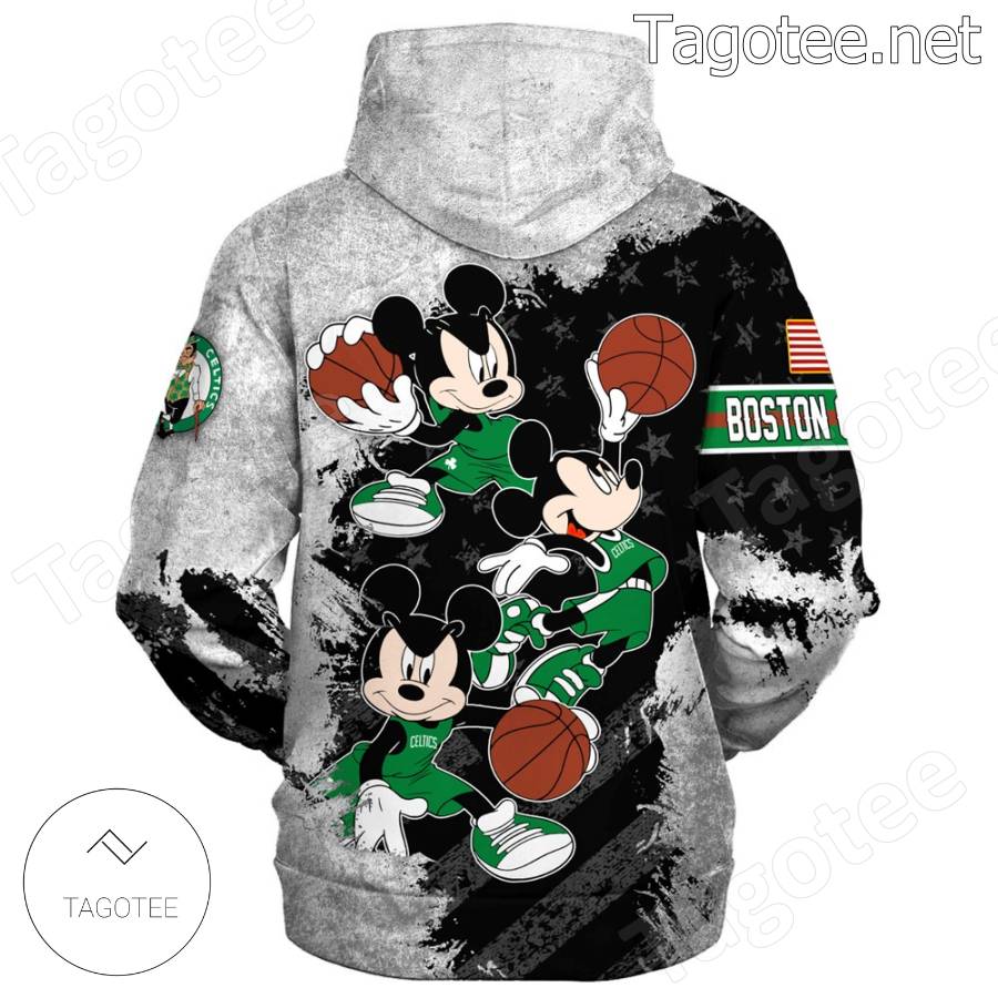 Boston Celtics Mickey Mouse Hoodie And Pants a
