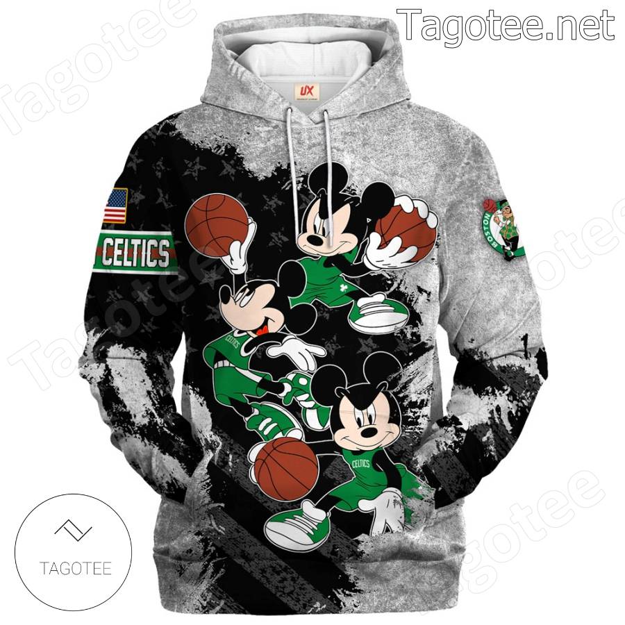 Boston Celtics Mickey Mouse Hoodie And Pants