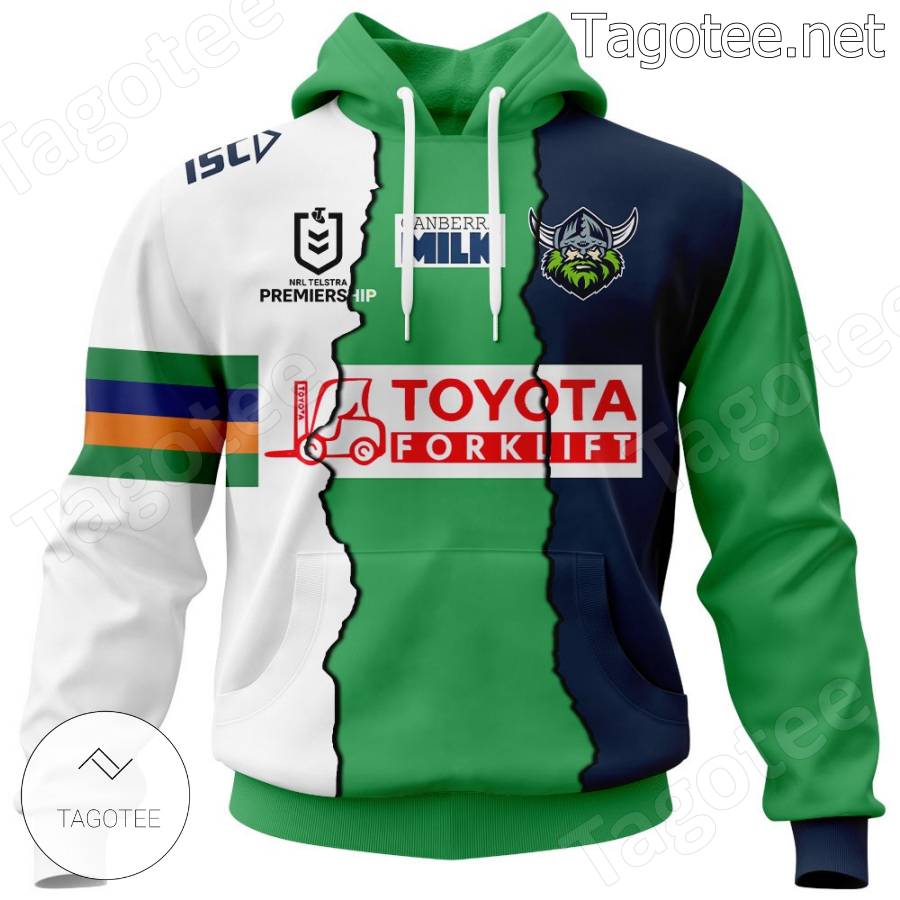 Canberra Raiders Nrl Toyota Forklift Custom Hoodie And Pants a