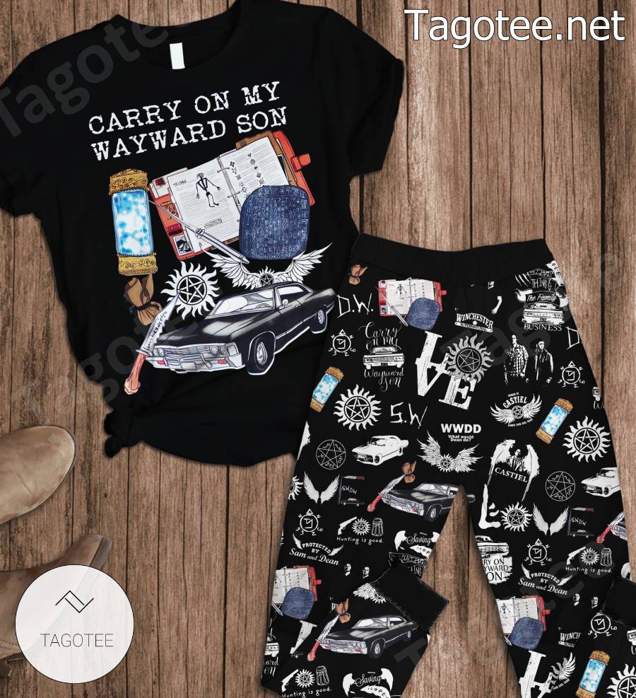 Carry On My Wayward Son Pajamas Set