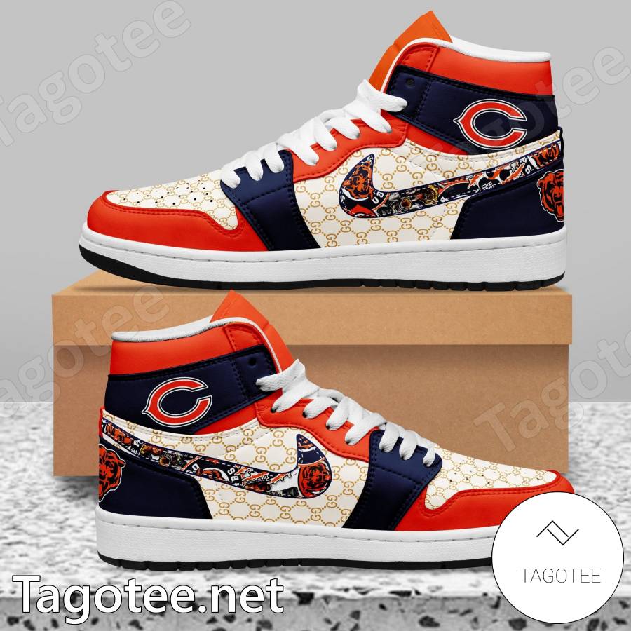 Chicago Bears Gucci Air Jordan High Top Shoes