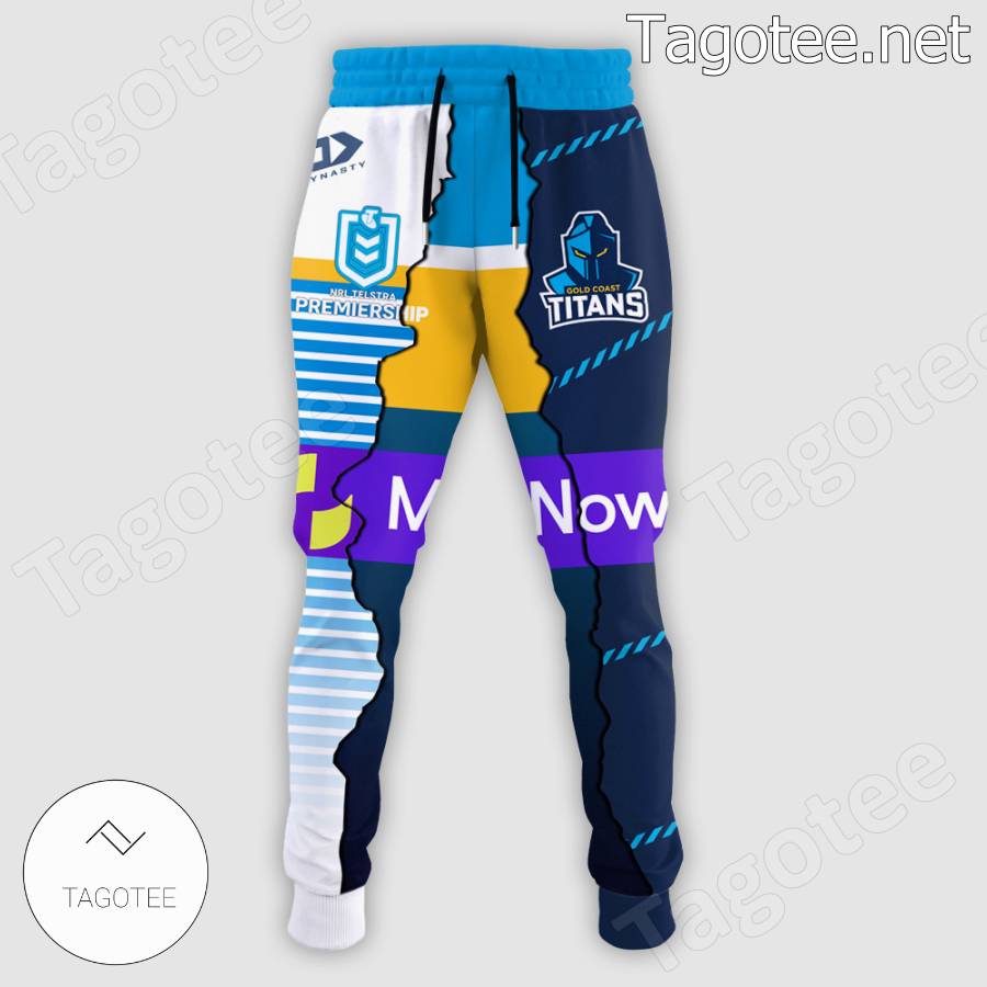 Gold Coast Titans Nrl Mypaynow Custom Hoodie And Pants