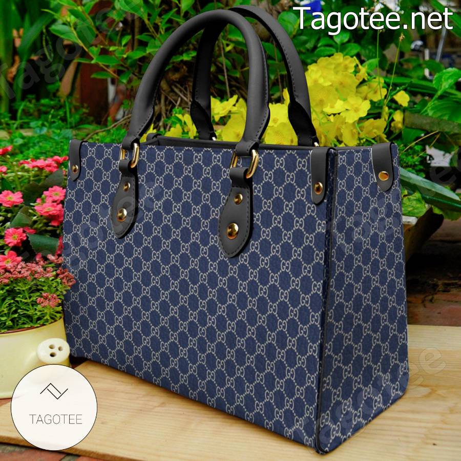 Gucci Blue Monogram Handbag