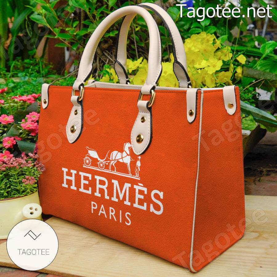 Hermes Paris Orange Handbag a