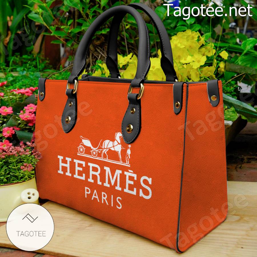 Hermes Paris Orange Handbag