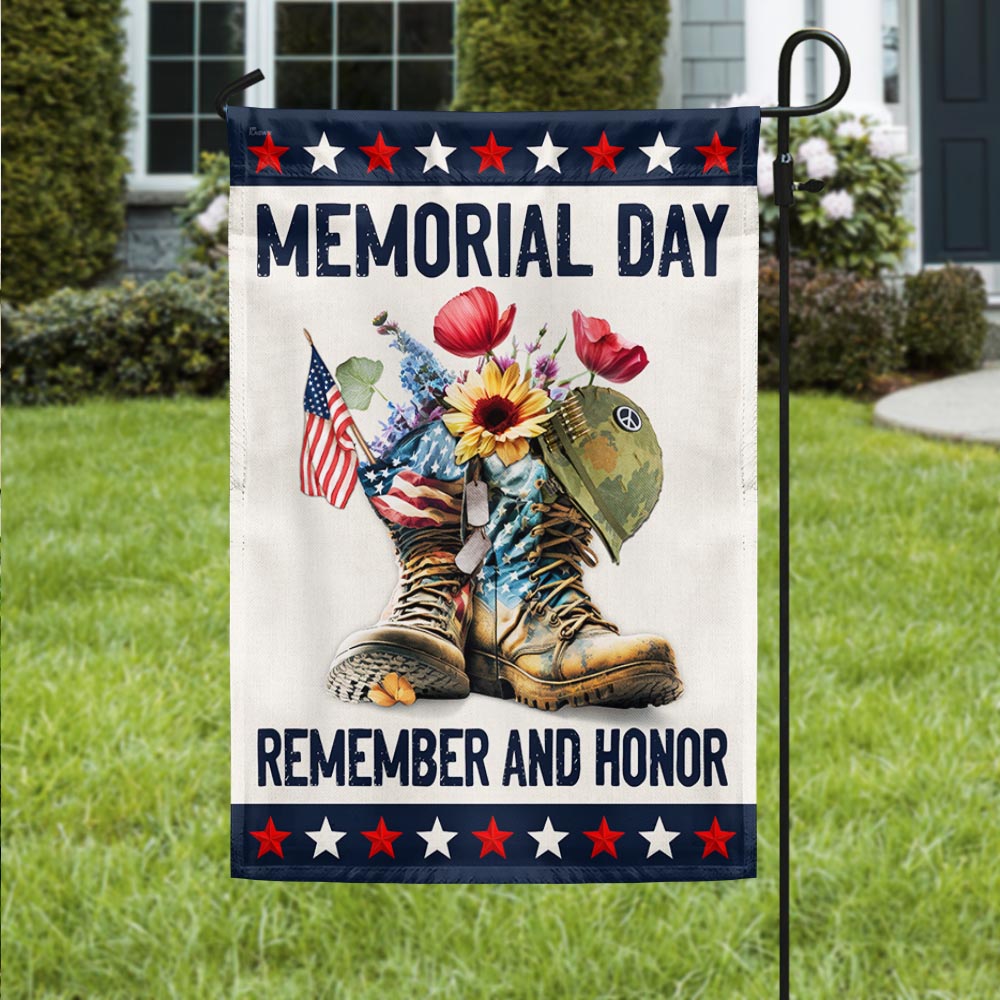 Memorial Day Remember And Honor Veteran Flag