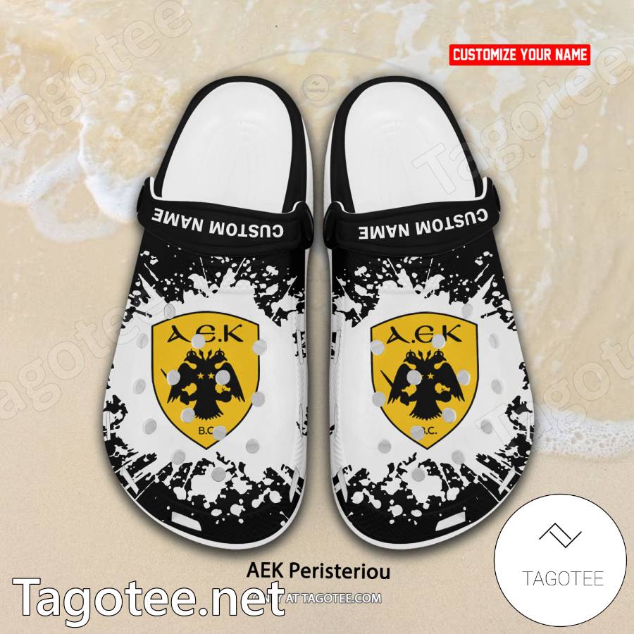 AEK Peristeriou Women Crocs Clogs Sandals a