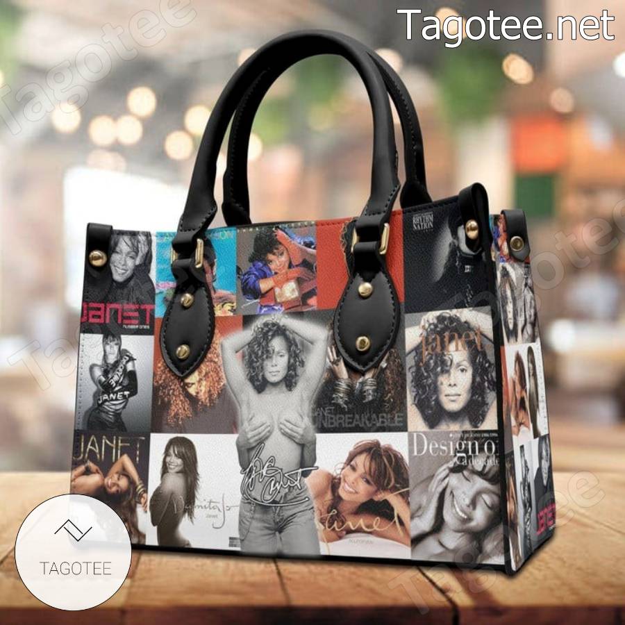 Janet Jackson Album Cover Collage Handbags a