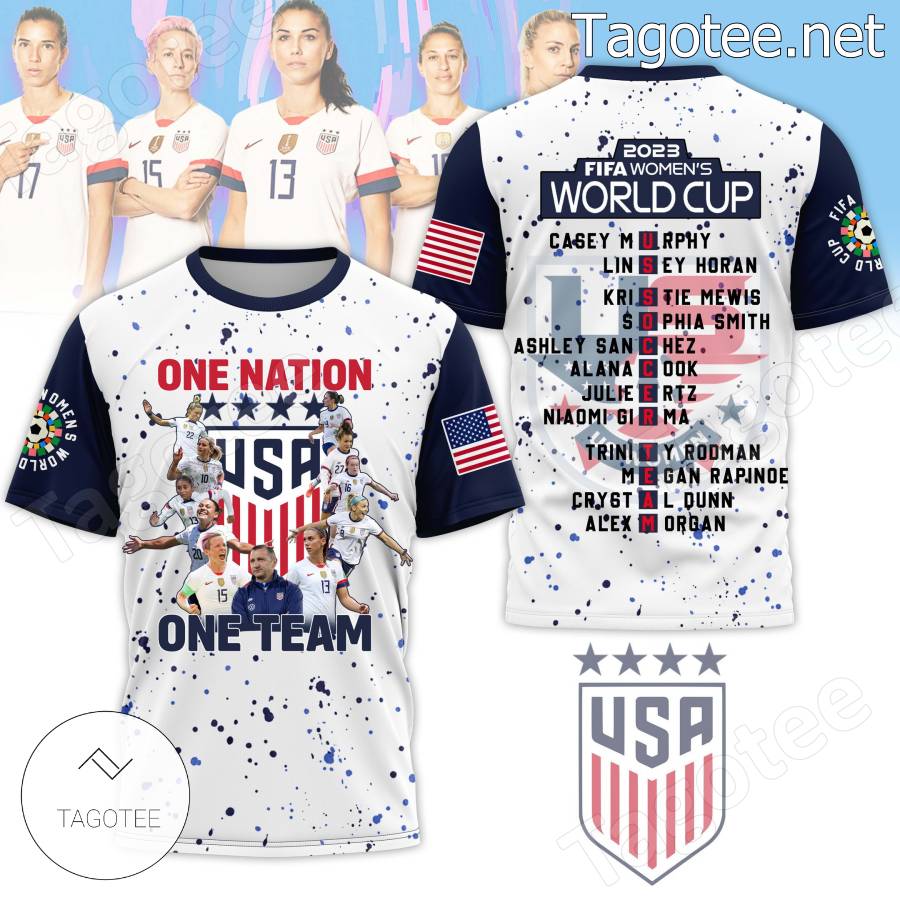 2023 Fifa Women's World Cup Us Soccer Team One Nation One Team T-shirt, Hoodie