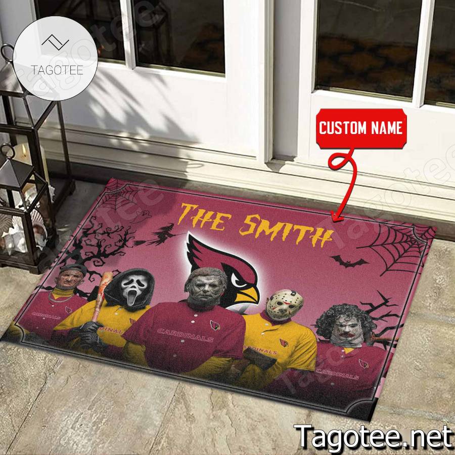 Arizona Cardinals NFL Halloween Doormat a