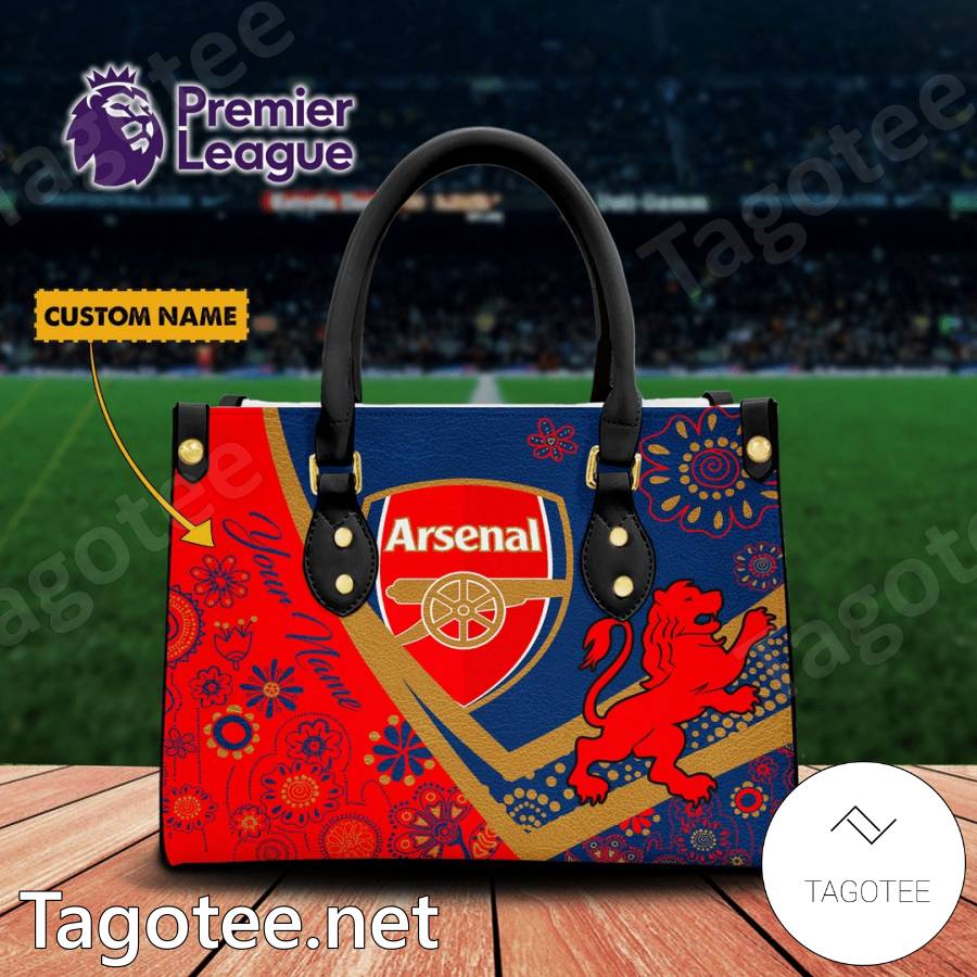 Arsenal Flower Personalized Handbag