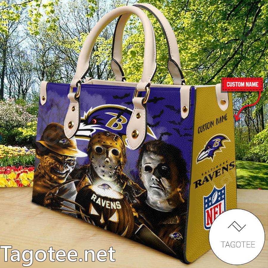 Baltimore Ravens Jason Voorhees Michael Myers Freddy Krueger Handbags