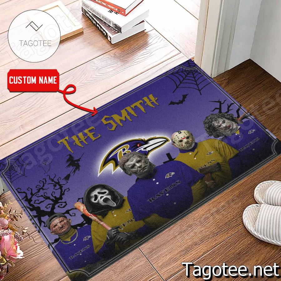 Baltimore Ravens NFL Halloween Doormat