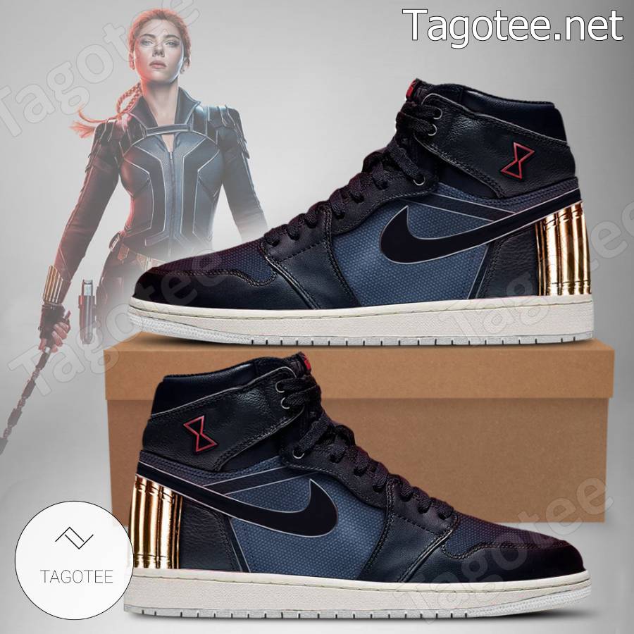 Black Widow Marvel Avengers Outfit Air Jordan High Top Shoes