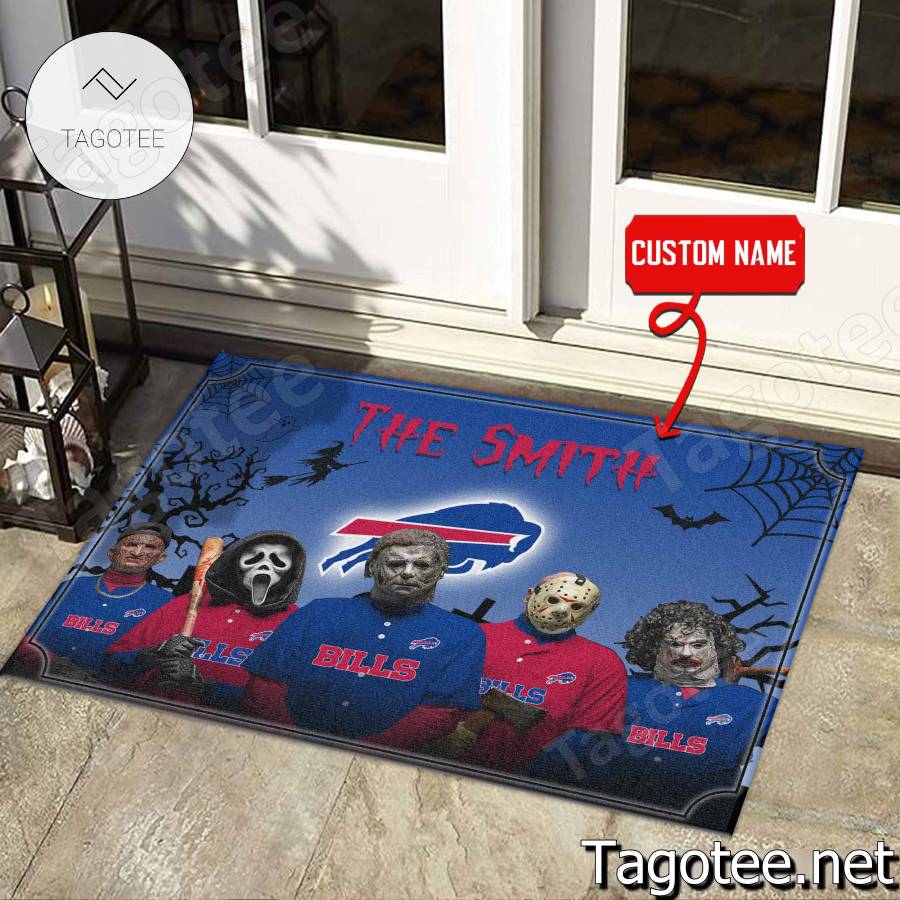 Buffalo Bills NFL Halloween Doormat a