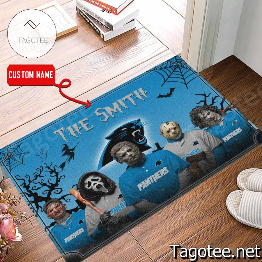 Carolina Panthers NFL Halloween Doormat