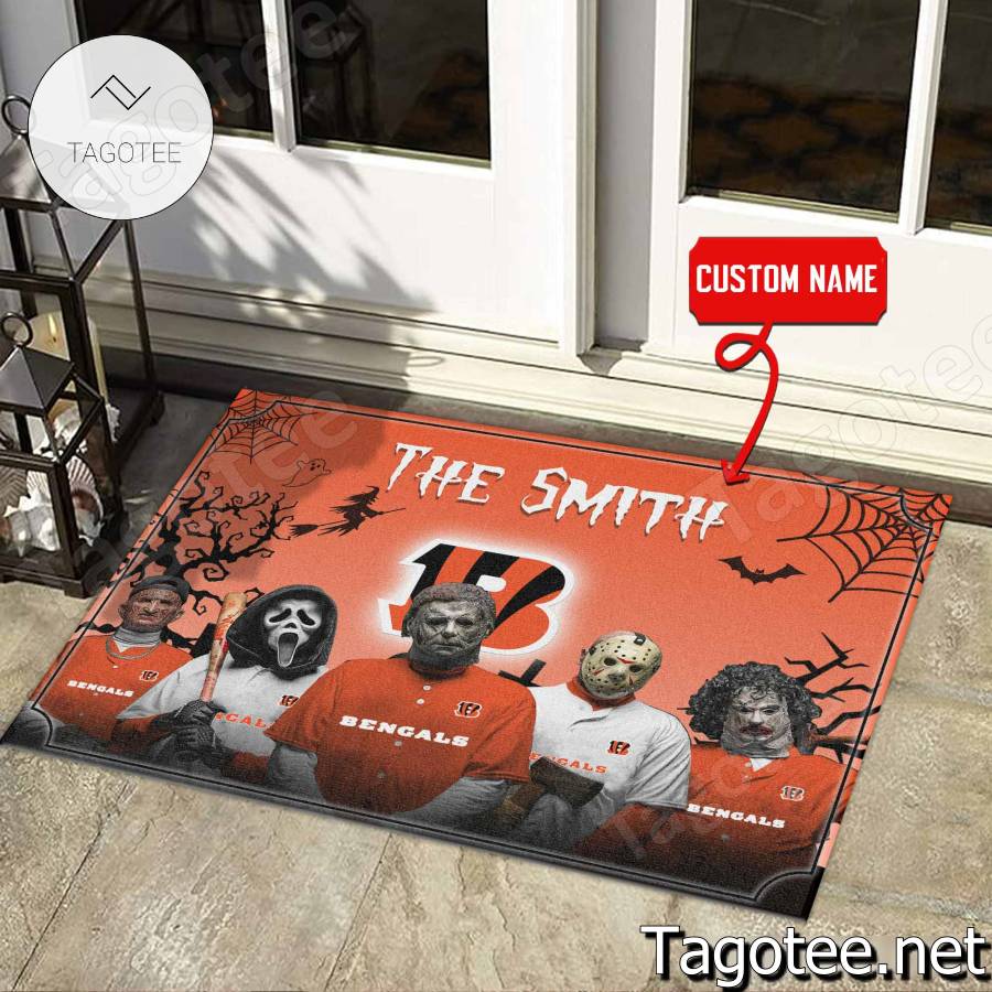 Cincinnati Bengals NFL Halloween Doormat a