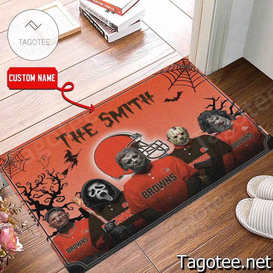 Cleveland Browns NFL Halloween Doormat