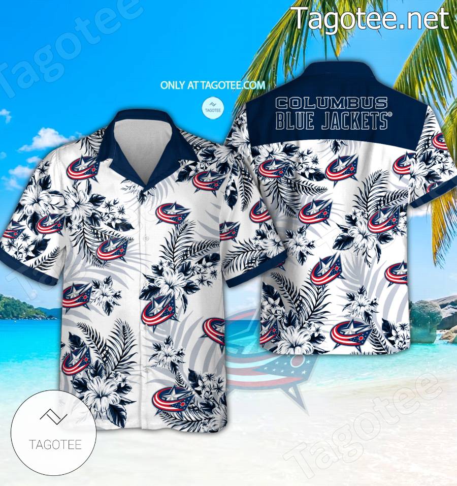 Columbus Blue Jackets Hockey Hawaiian Shirts, Shorts - EmonShop