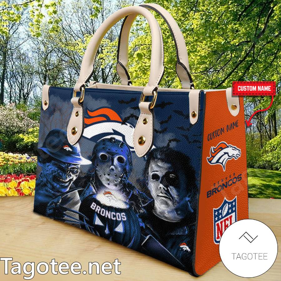 Denver Broncos Jason Voorhees Michael Myers Freddy Krueger Handbags