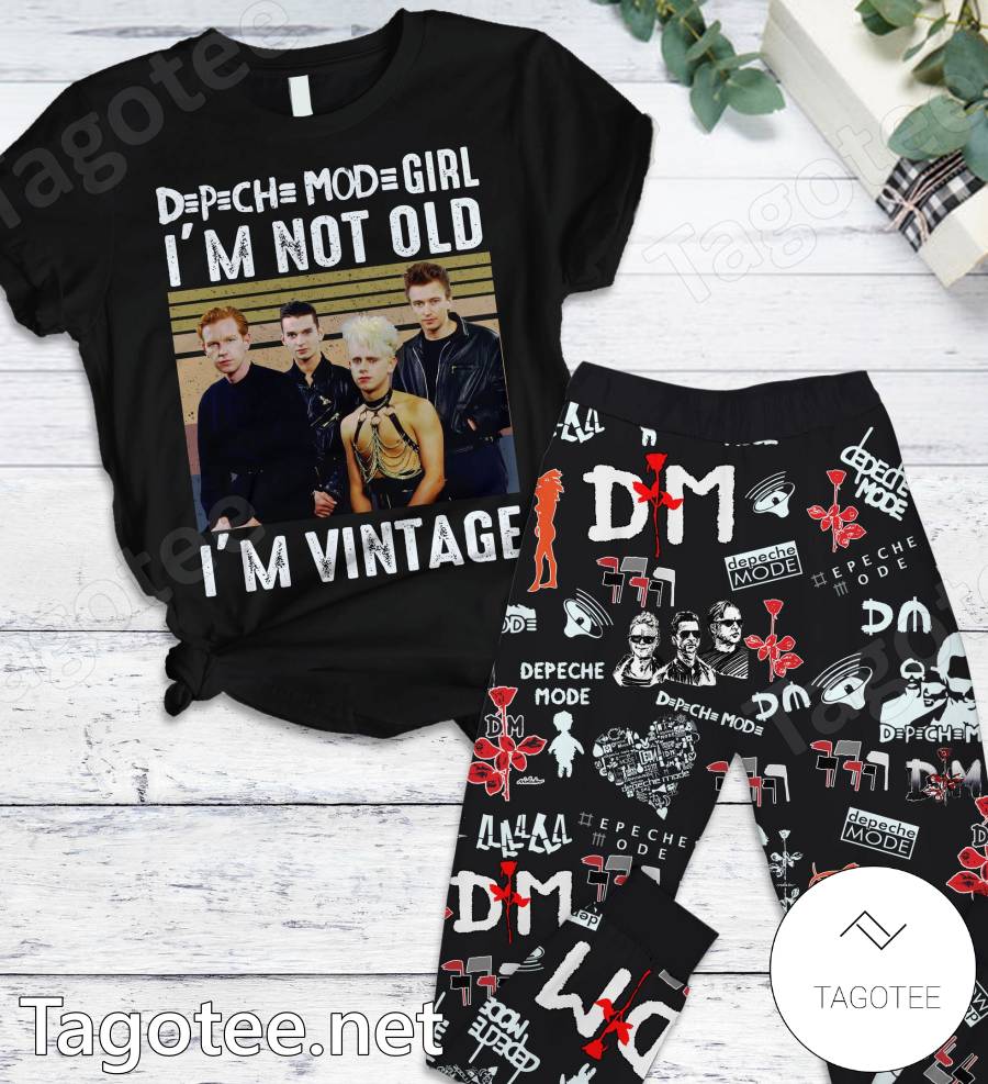 Depeche Mode Girl I'm Not Old I'm Vintage Pajamas Set